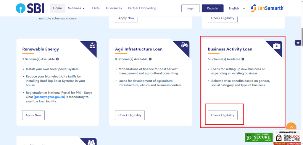 Apply for the SBI E-Mudra Loan 50000